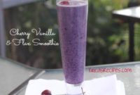 Cherry Vanilla Flax Smoothie