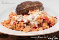 Savory Cornbread Stuffing with Cranberry and Bacon