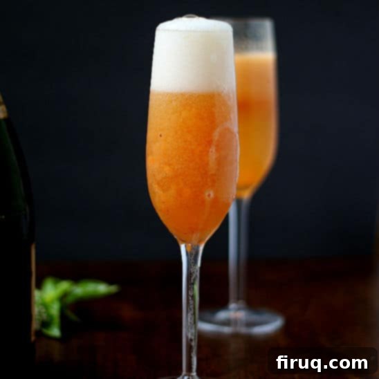 Effortless Fresh Peach Bellini 6 featured 6430
