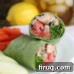 Creamy Buttermilk Ranch Chicken Wrap 2 img 10530 8