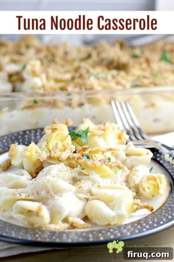 Tuna Noodle Casserole 3 Creamy, old fashioned Tuna Noodle Casserole. This is one of those recipes you just hold on to for life. The kind your family asks for repeatedly. The kind that saves you on a busy weeknight, but does so with warmth and love in a way only some recipes do. #casserole #tuna #tunacasserole #comfortfood #seafood #food #recipe #easy #weeknightdinner