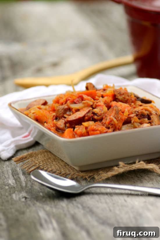 Polish Hunter’s Stew (Bigos) Polish Hunter's Stew (Bigos), a hearty and traditional cabbage-based stew.
