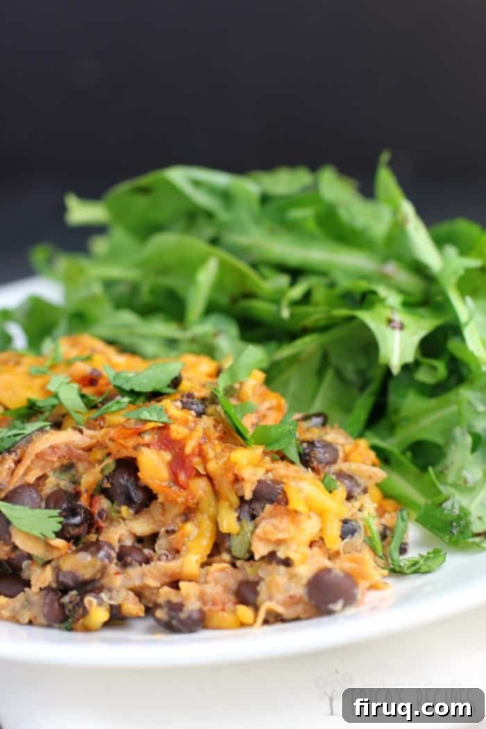 Hearty Quinoa Black Bean Bake 2 pin image