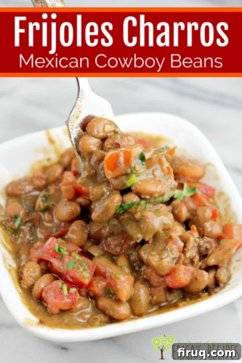 Cowboy Style Mexican Beans 7 Frijoles charros, Mexican Cowboy Beans, is a ranch style beans recipe that cooks slowly for the most flavorful, authentic frijoles a la charra ever.