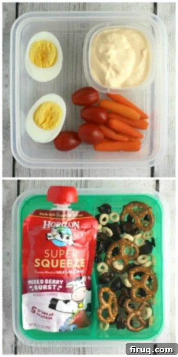 7 Healthier Lunch Ideas for Kids 3 Hard-Boiled Eggs and Greek Yogurt for a Protein-Rich Kids Lunch