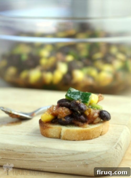 Fiesta Bruschetta 5 Mexican Bruschetta topping before adding cheese