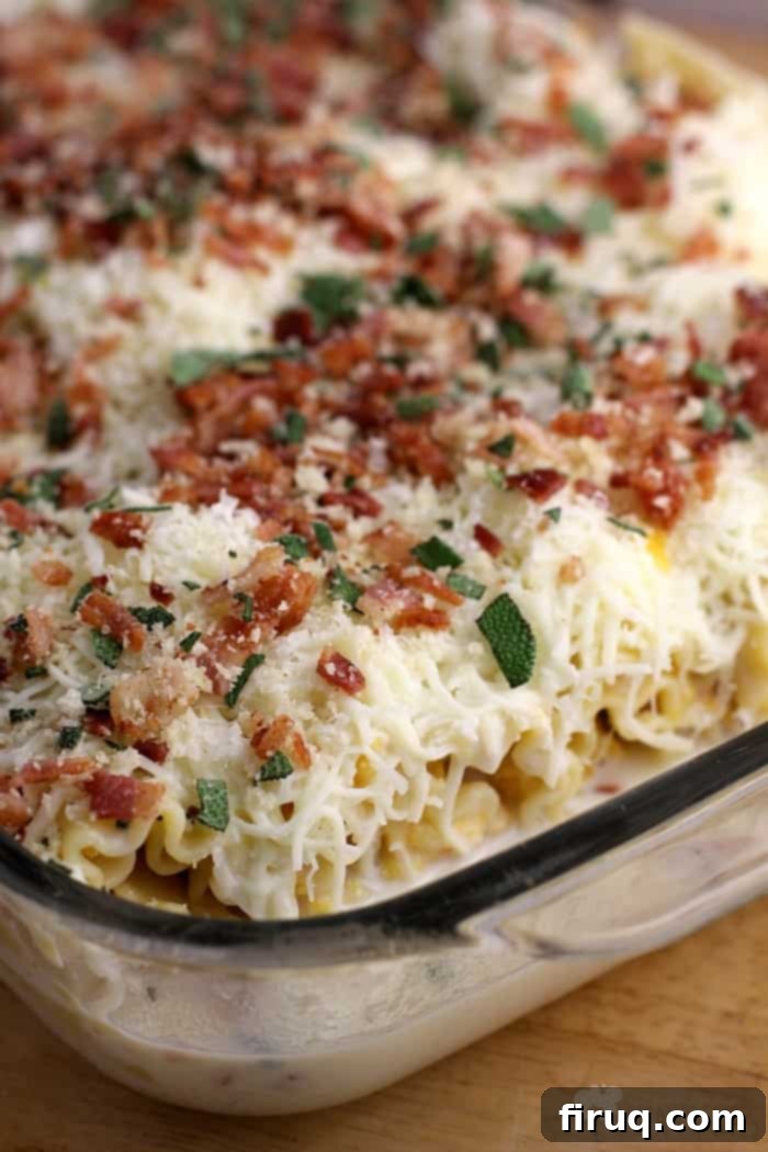 Bacon-Sage Butternut Lasagna Rolls 3 Bacon, Sage, and Butternut Squash Lasagna Rolls from EricasRecipes.com