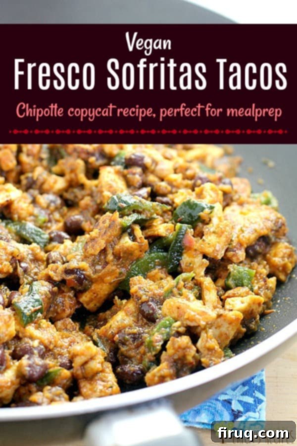 Vibrant Vegan Sofritas Tacos 3 This copycat recipe for vegan Chipotle sofritas tacos uses tofu with an delicious sauce with roasted tomatoes and poblano pepper. #vegan #vegetarian #tacos #mealprep #chipotle #copycat #lunch #healthyrecipes #healthyfood