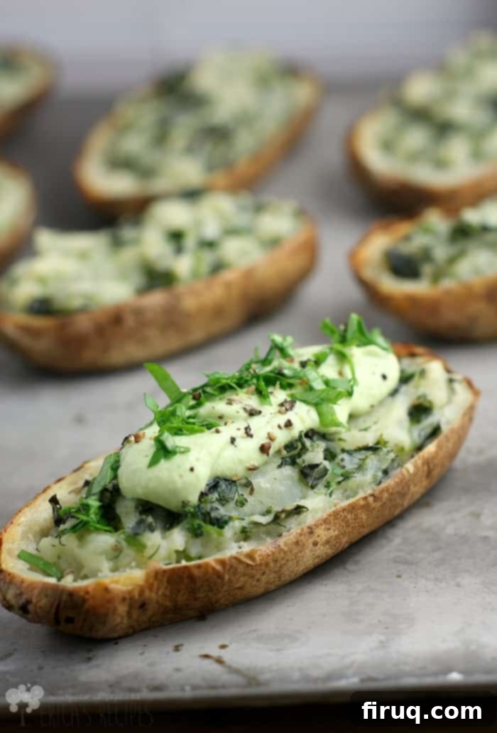 Creamy Cashew Avocado Twice-Baked Potatoes with Broccoli and Kale 6 Twice Baked Broccoli and Kale Potatoes with Cashew Avocado Cream {Vegan} http://wp.me/p4qC4h-3ns