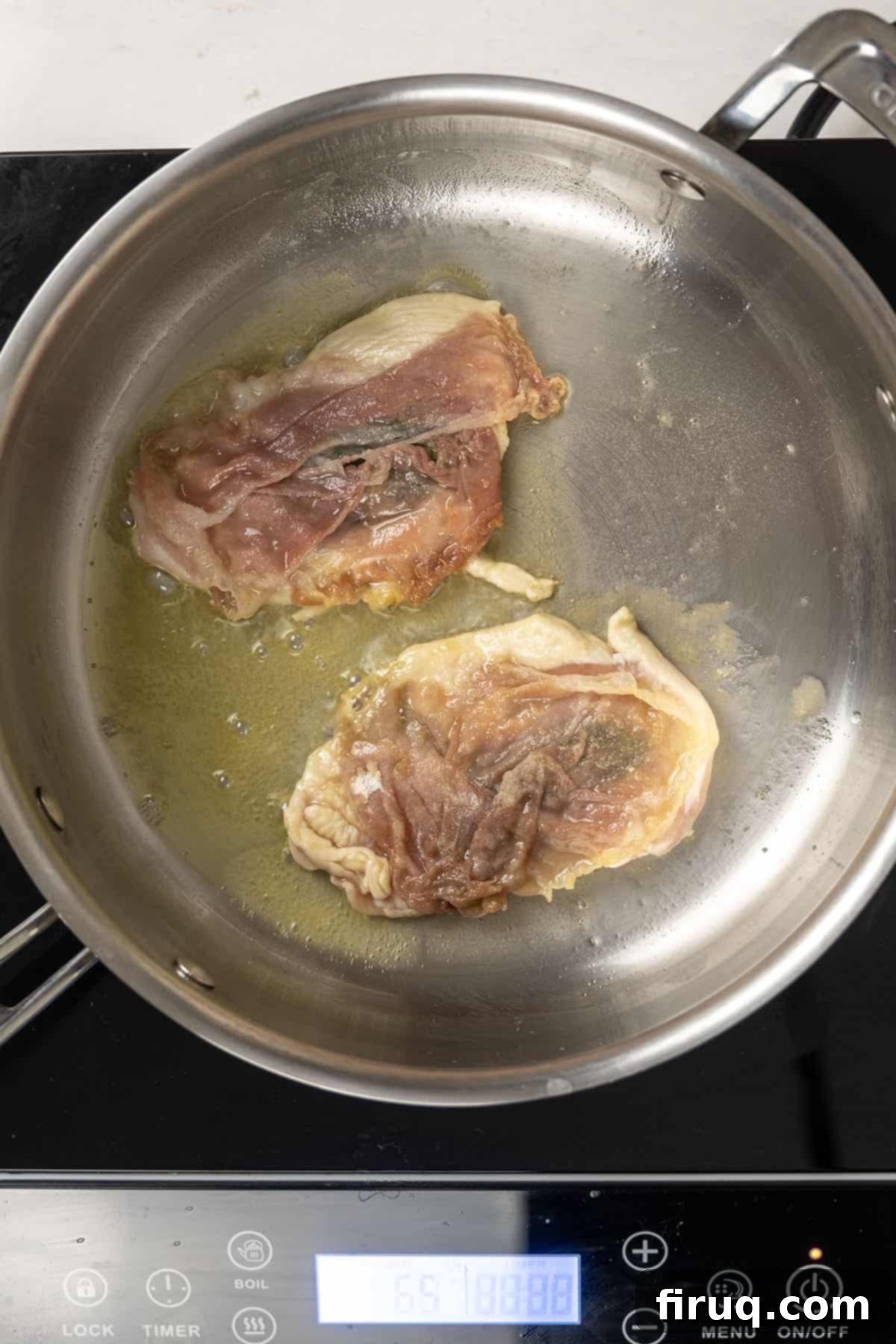Elevated Chicken Saltimbocca 7 prosciutto lightly seared on chicken