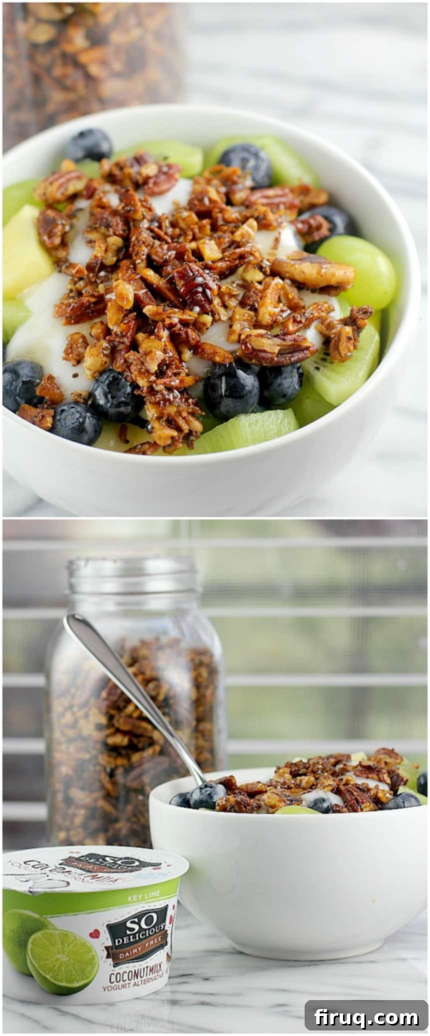 Refreshing Key Lime Parfait with Crispy GrainFree Granola 10 Key Lime Parfait with Simple Grain-Free Granola (DF, GF, Paleo) #DairyFreeGoodness #ad