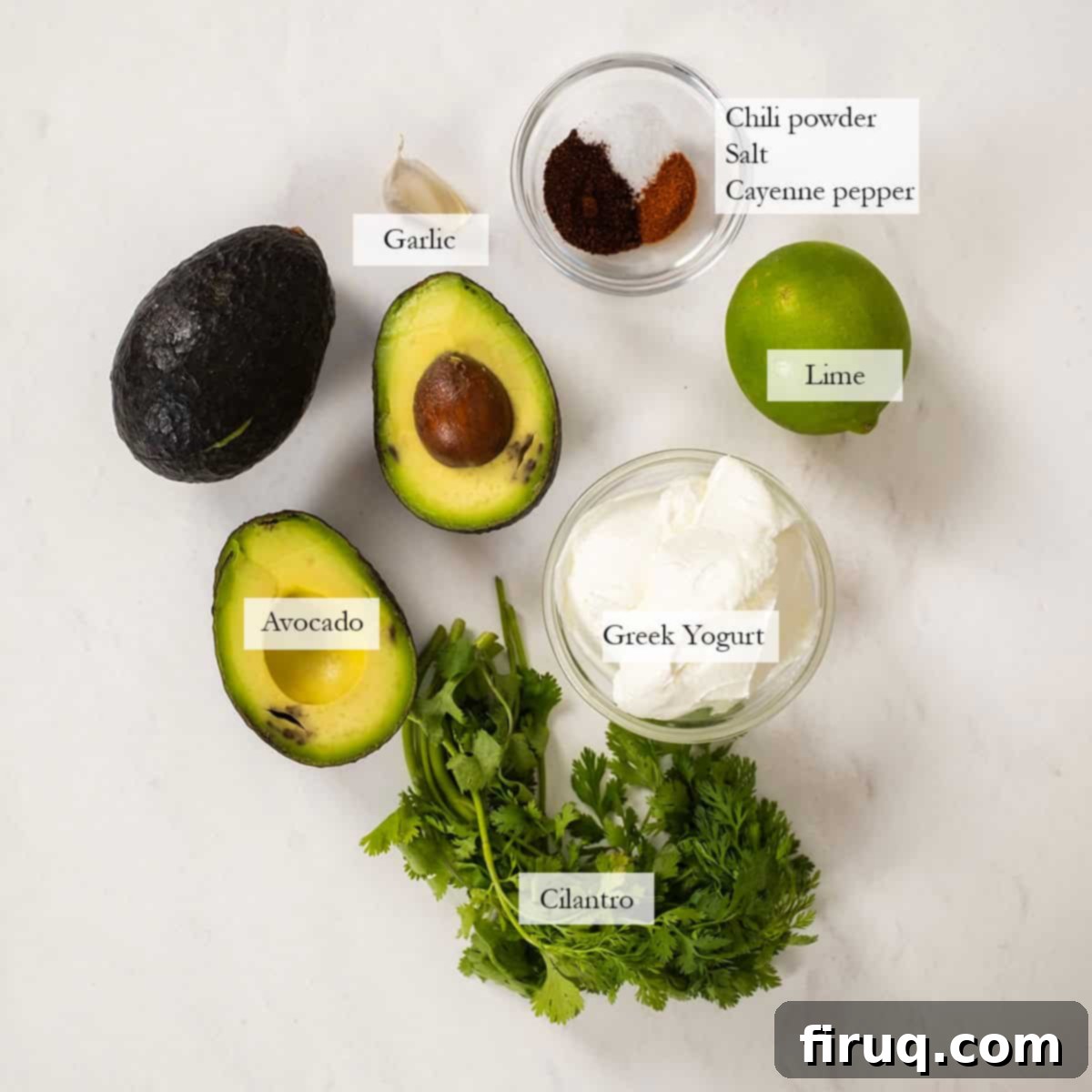 Vibrant Avocado Lime Sauce 4 Ingredients listed for the recipe.