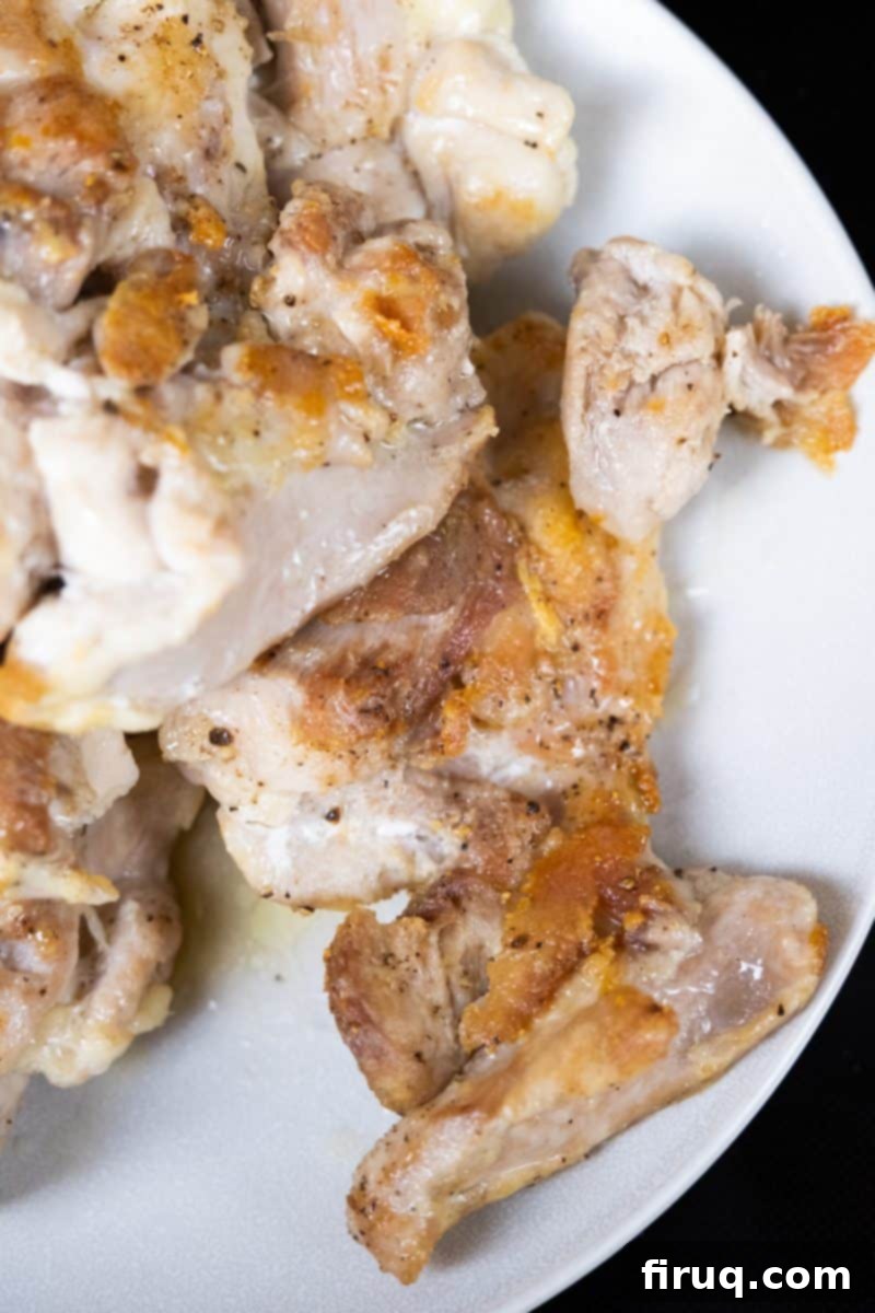 Weeknight Chicken Cacciatore 4 Seared chicken thighs golden brown
