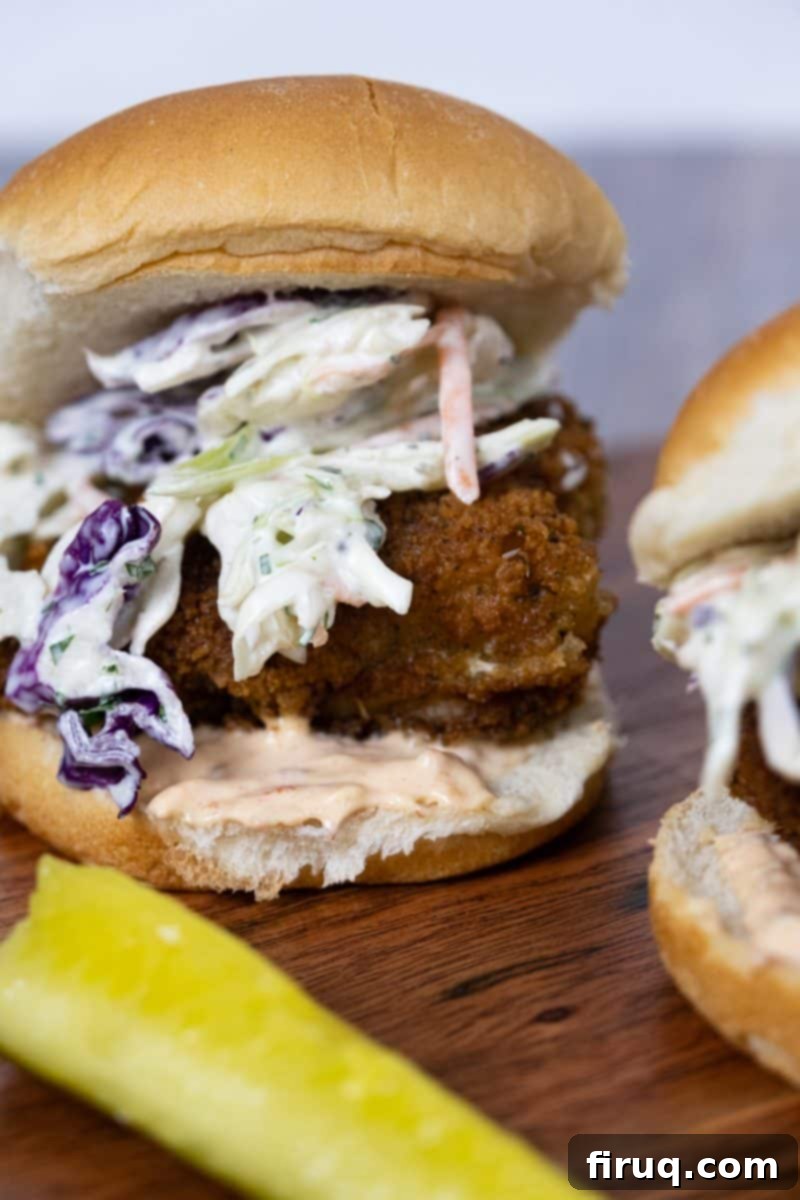 Ocean Crisp Sliders 3 crispy fish slider with coleslaw and chipotle mayo