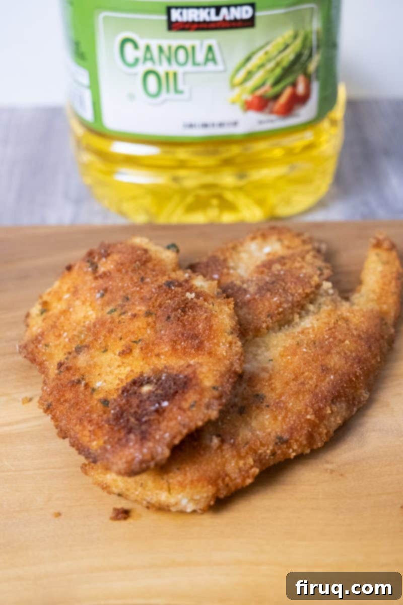 Best Oil for Crispy Chicken Cutlets 11 chicken cutlets fried in canola oil