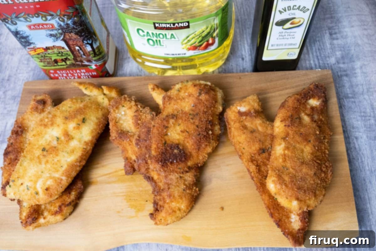 Best Oil for Crispy Chicken Cutlets 13 three different cutlets fried in different oils