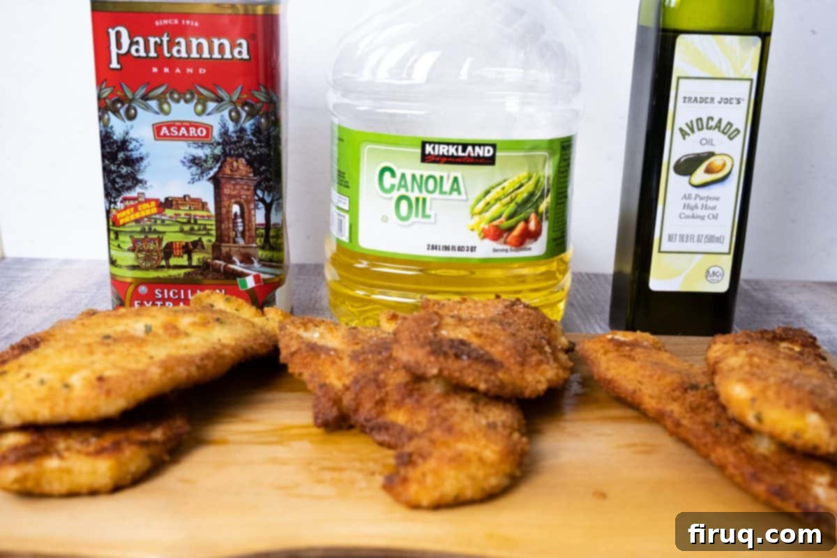 Best Oil for Crispy Chicken Cutlets 14 three different cutlets fried in different oils