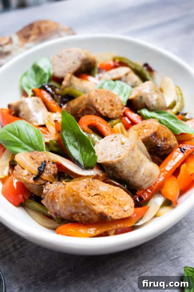 Rustic Italian Sausage and Peppers 7 sausage and peppers