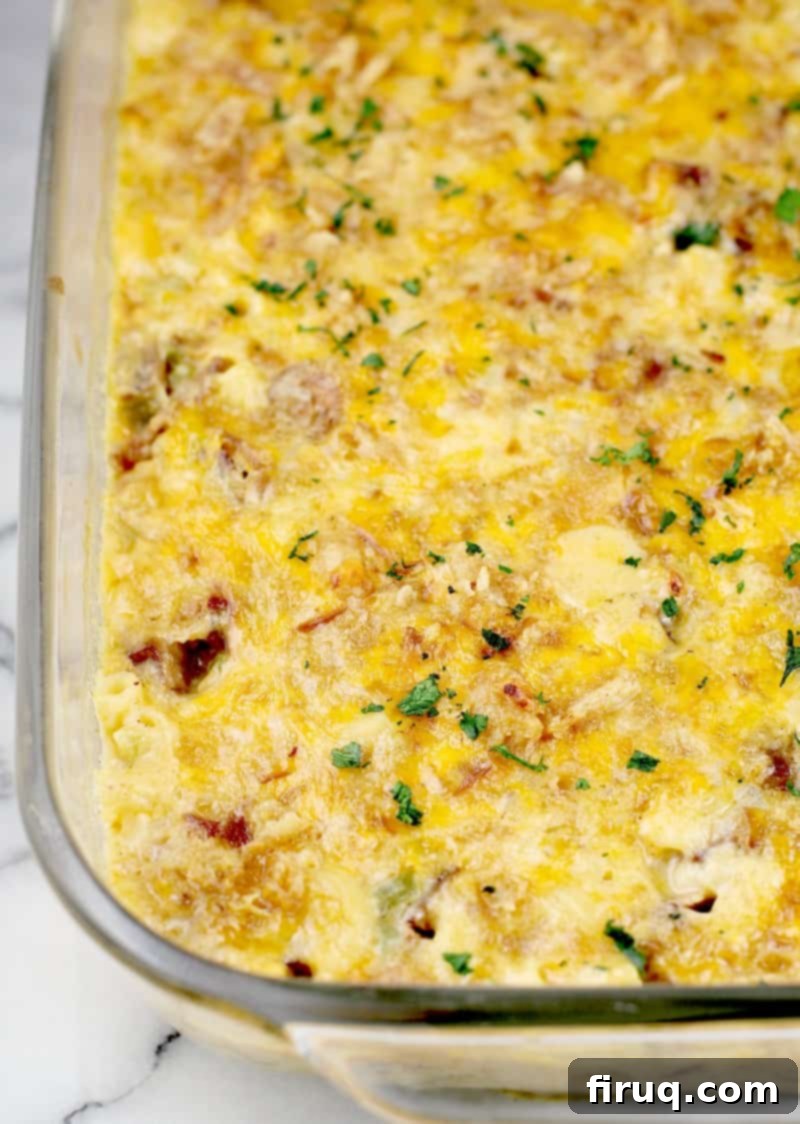Bayou Mac and Cheese 7 cooked mac in a pyrex bake dish