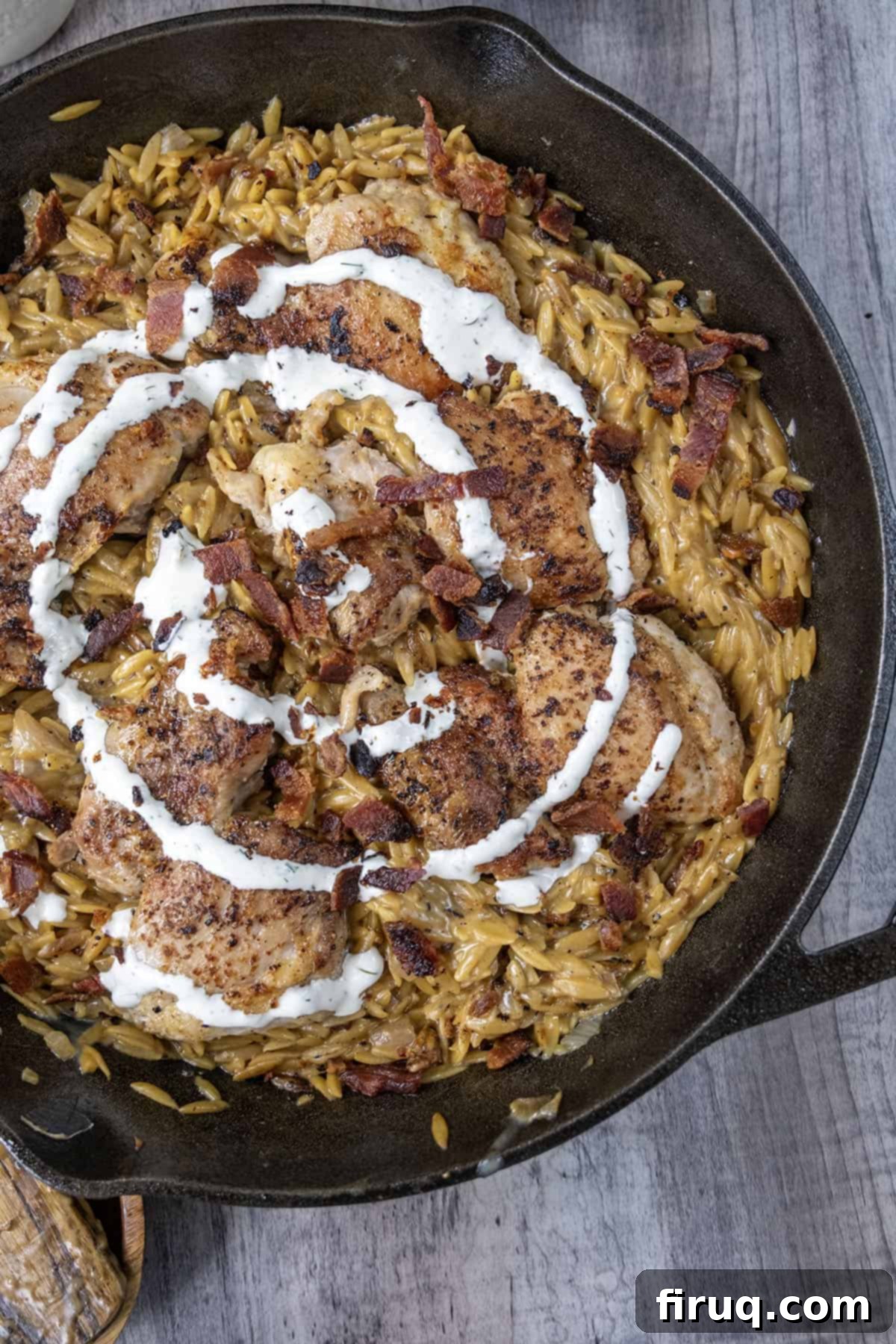 Creamy Chicken Bacon Ranch Skillet 2 chicken bacon ranch skillet