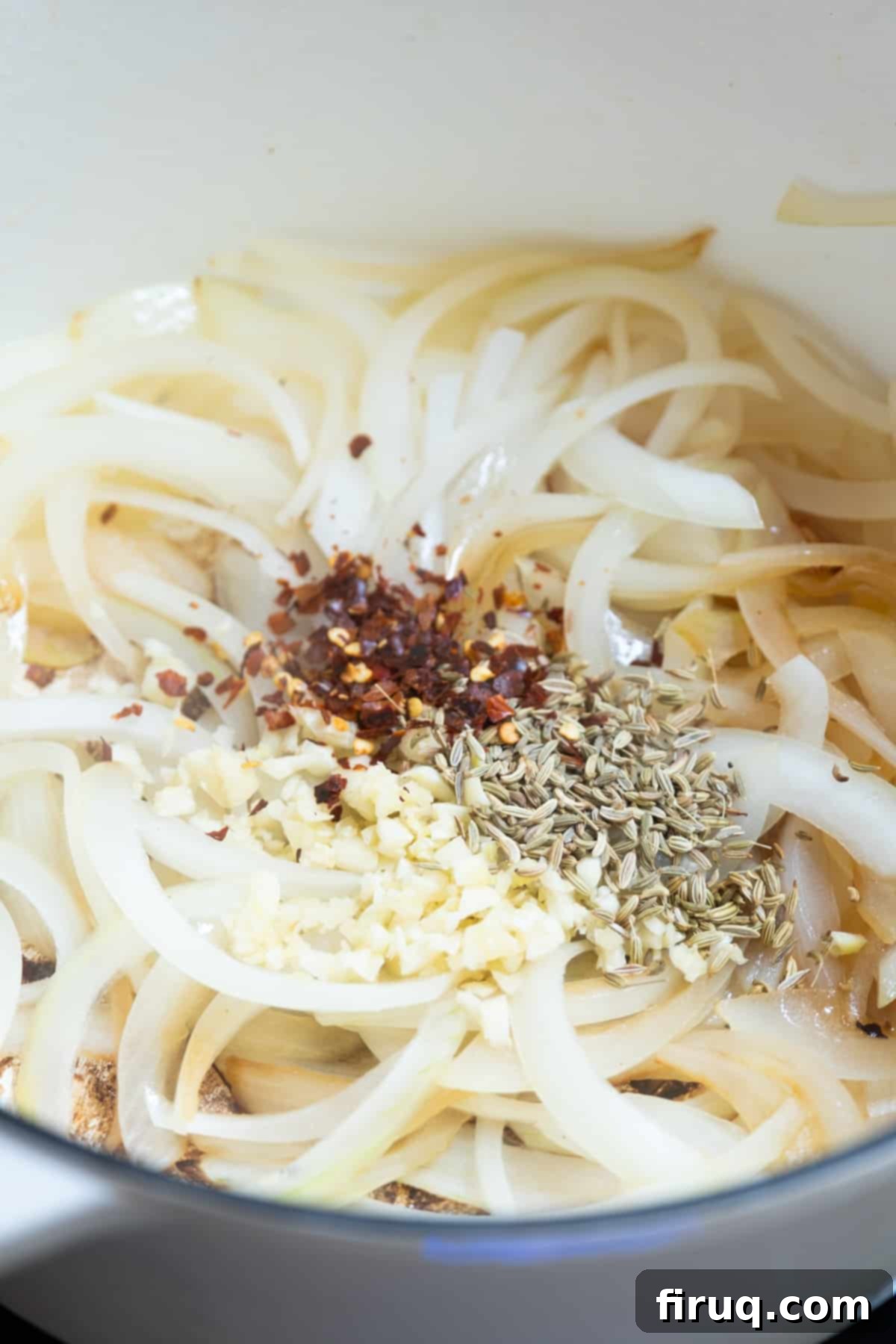 Hearty Italian Cabbage 7 Sautéed onions with garlic, fennel seeds, and crushed red pepper added