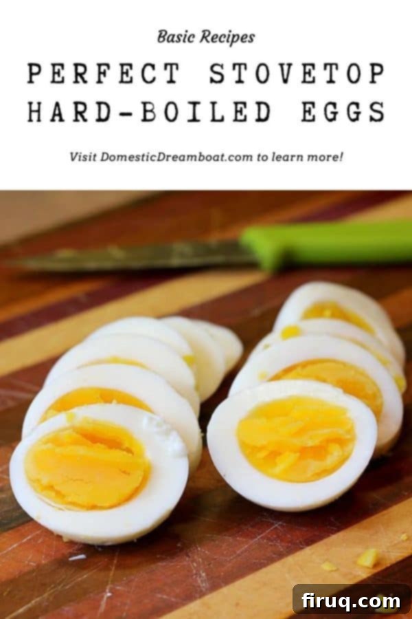 Foolproof Stovetop Hard-Boiled Eggs 3 A visually appealing display of perfect hard-boiled eggs, some peeled, some in shell, ready to be eaten or used in recipes.
