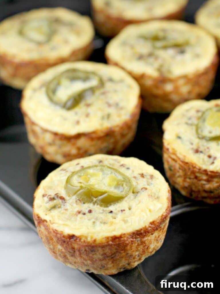 Huevos Rancheros Benedict 11 Southwest Quinoa Egg Muffins - individual egg muffins packed with quinoa and Southwest flavors