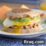 Huevos Rancheros Benedict 10 Healthy Breakfast Sandwich with Homemade Turkey Chorizo - a delicious and lighter breakfast sandwich option