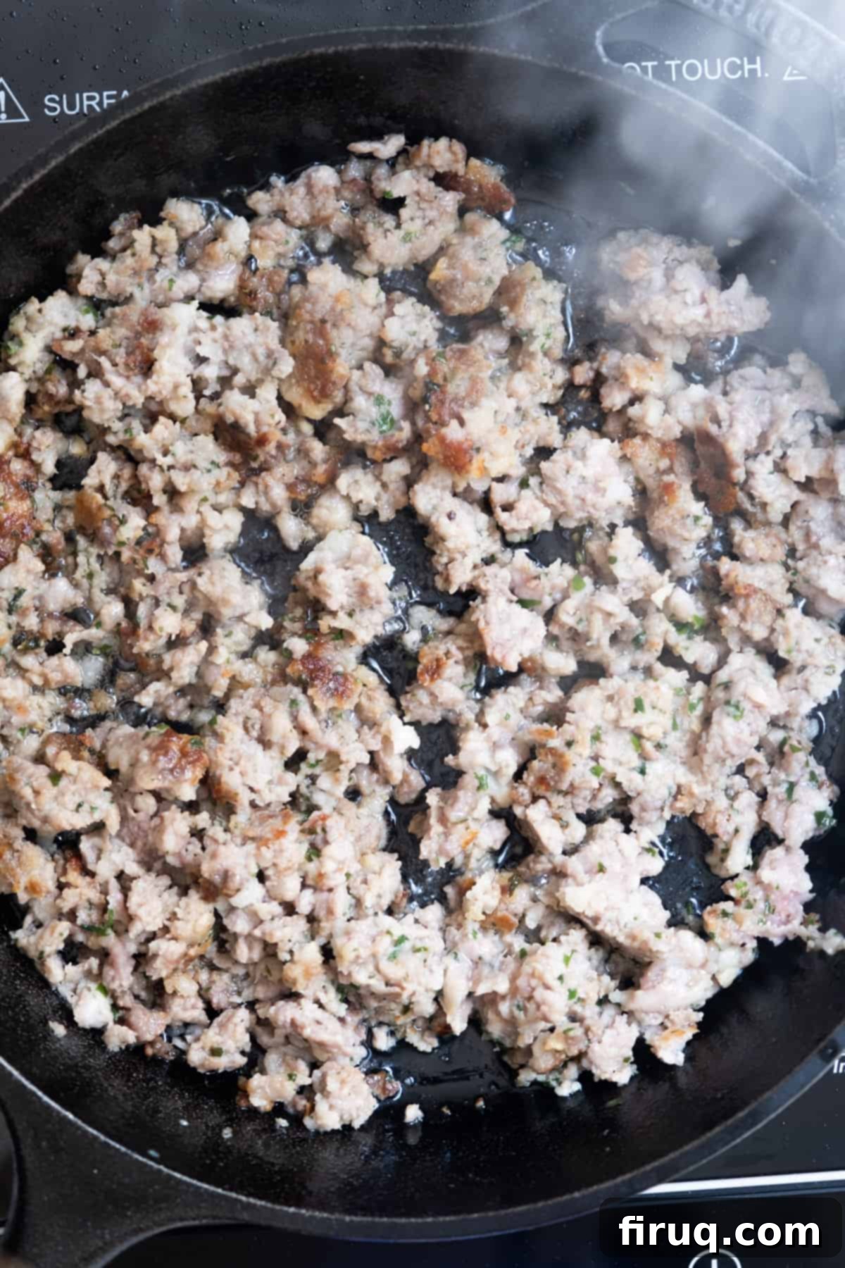 Gourmet Stuffed Italian Portobellos 4 the sausage browned with crust