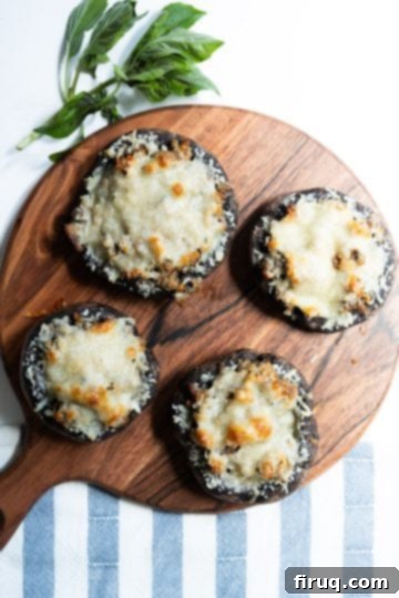 Gourmet Stuffed Italian Portobellos 8 baked stuffed mushrooms right out of the oven