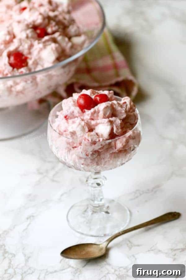 Tropical Cherry Ambrosia Tropical Cherry Ambrosia in a crystal glass