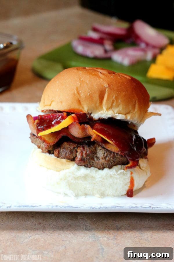 Smoky Chipotle Burgers with Homemade BBQ Sauce Smoky Chipotle Burgers with Homemade BBQ Sauce on a plate