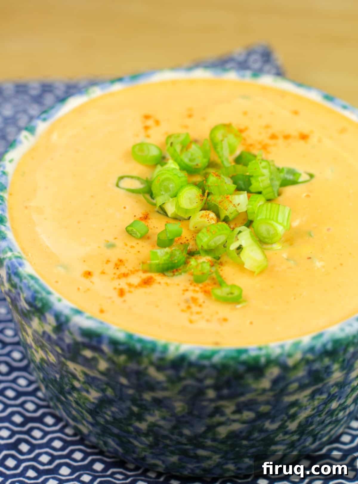 Classic English Pub Cheese 3 prepared dip in blue crock