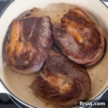 Braised Italian Short Ribs with Gnocchi 4 Short ribs seared to a golden brown crust