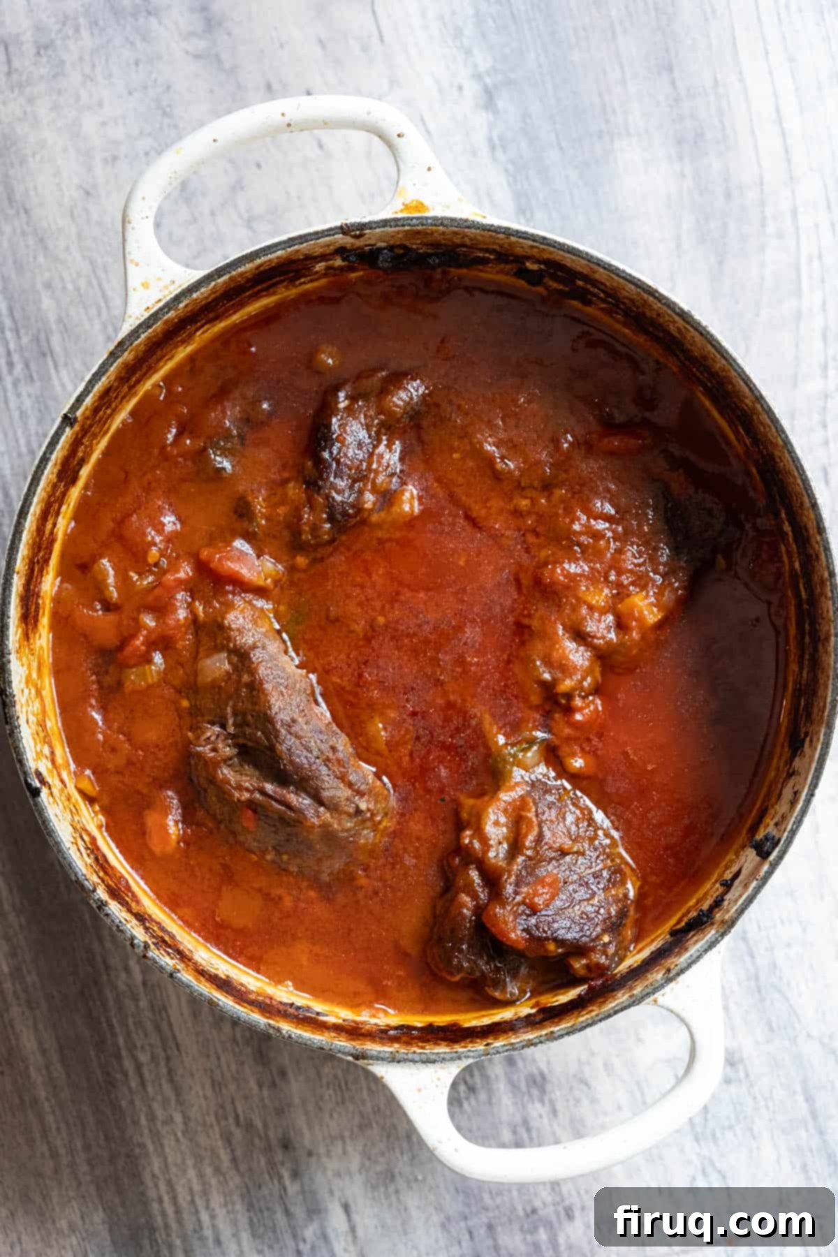 Braised Italian Short Ribs with Gnocchi 9 Short ribs perfectly braised in a rich tomato sauce