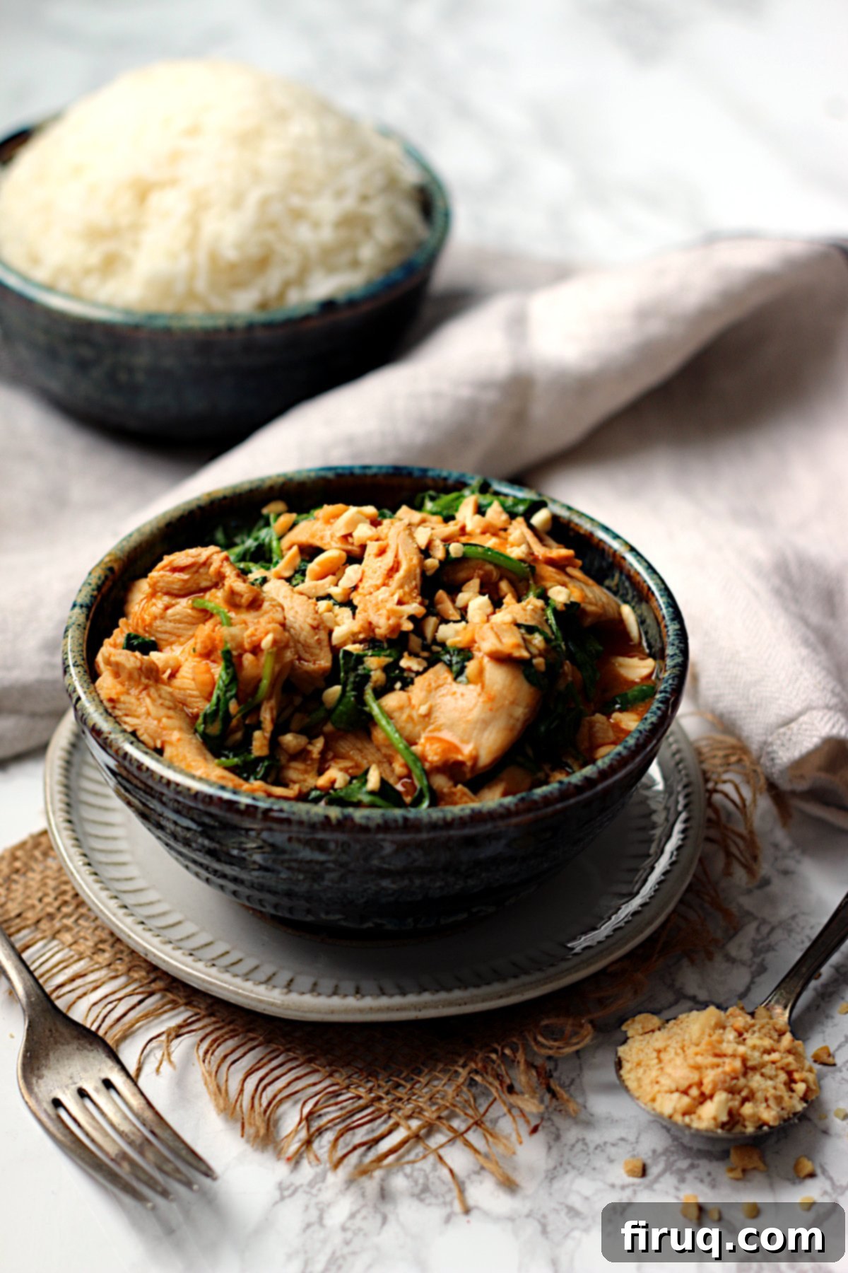 Golden Crispy Oven Baked Chicken Fingers 2 Thai Swimming Rama Chicken in a bowl.