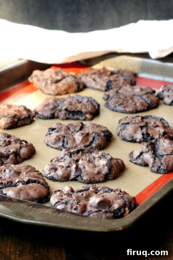 Flourless Triple Chocolate Cookies Flourless Triple Chocolate Cookies - Domestic Dreamboat #glutenfree #chocolate #cookies