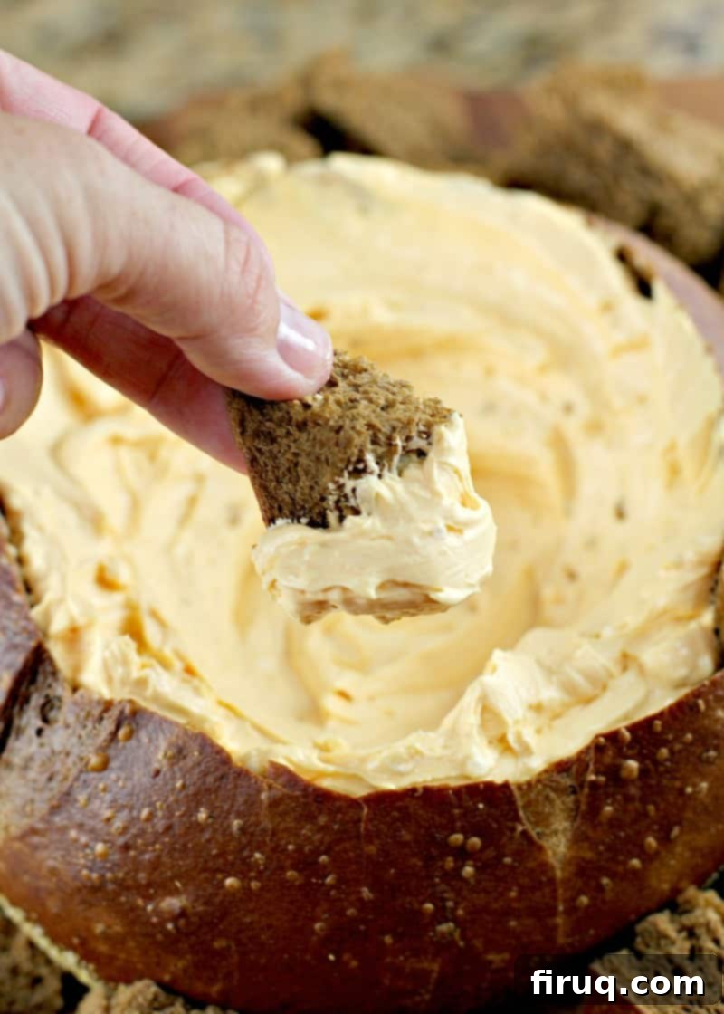 Hearty Cheddar Beer Pumpernickel Dip 6 Cheddar Beer Pumpernickel Bread Dip