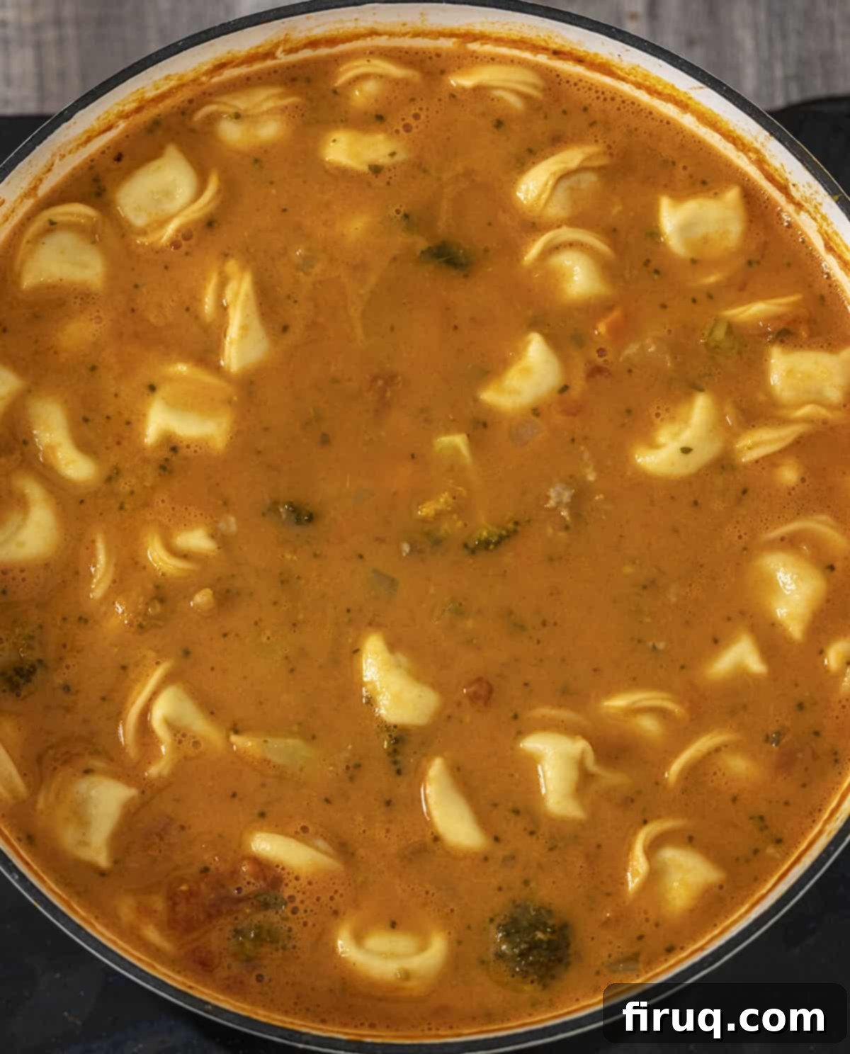 Hearty Italian Sausage and Tortellini Soup 11 heavy cream added