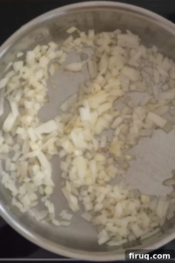 Homestyle Italian Baked Ziti 3 sauteed onions