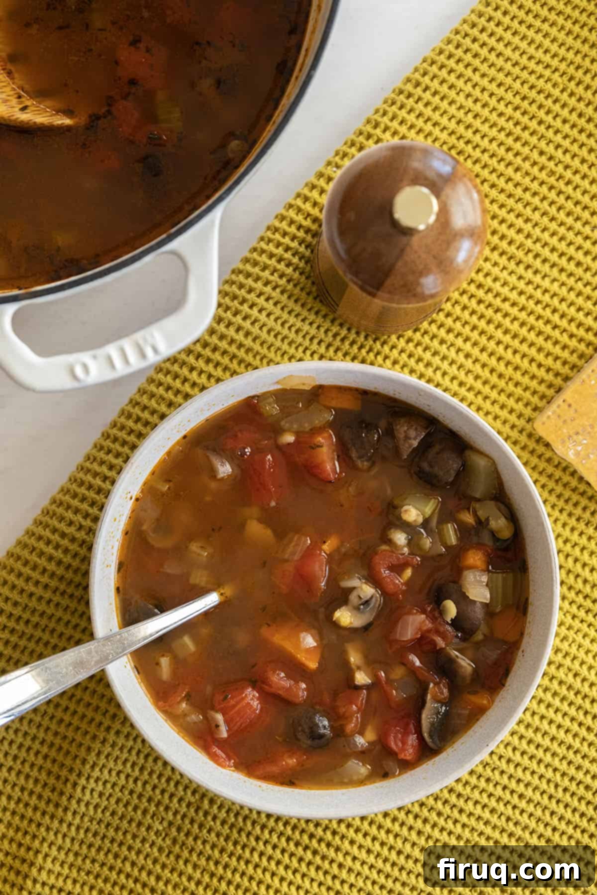 Hearty Barley Lentil Soup 9 barley lentil soup
