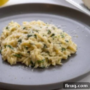 Bright Lemon Spinach Orzo 8 lemon spinach orzo