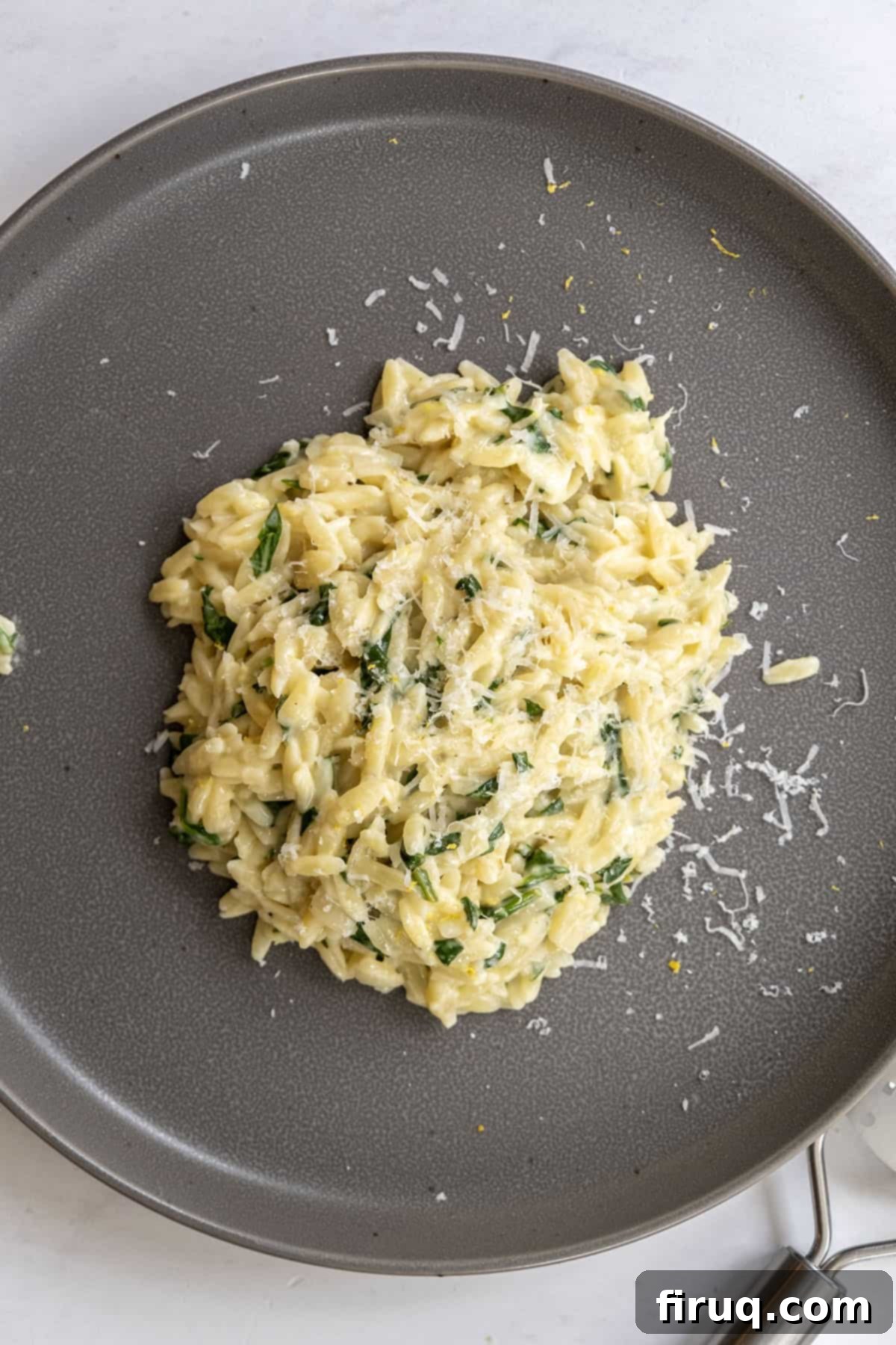 Bright Lemon Spinach Orzo 6 lemon spinach orzo