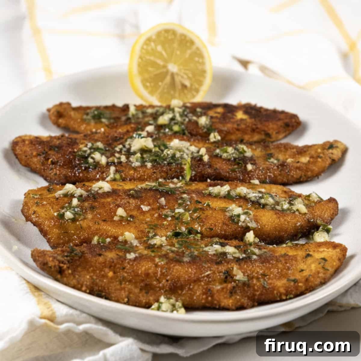 Crispy Oreganata Flounder 8 flounder oreganata