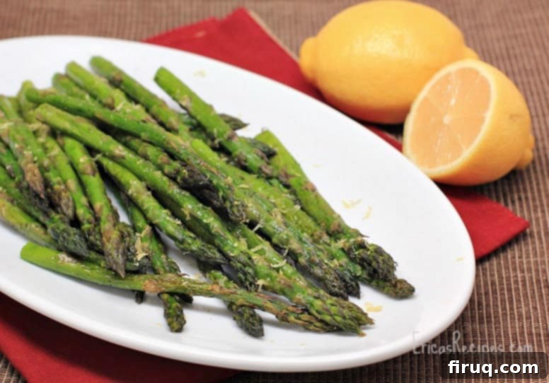 Zesty Lemon Roasted Asparagus 2 Simple Roast Asparagus with Lemon