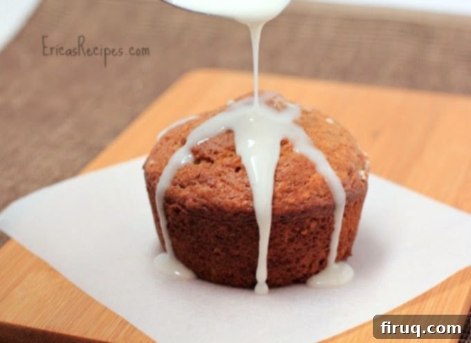 Maple-Bourbon Glazed Sweet Potato Muffins 2 Sweet Potato Muffins with Maple-Bourbon Glaze
