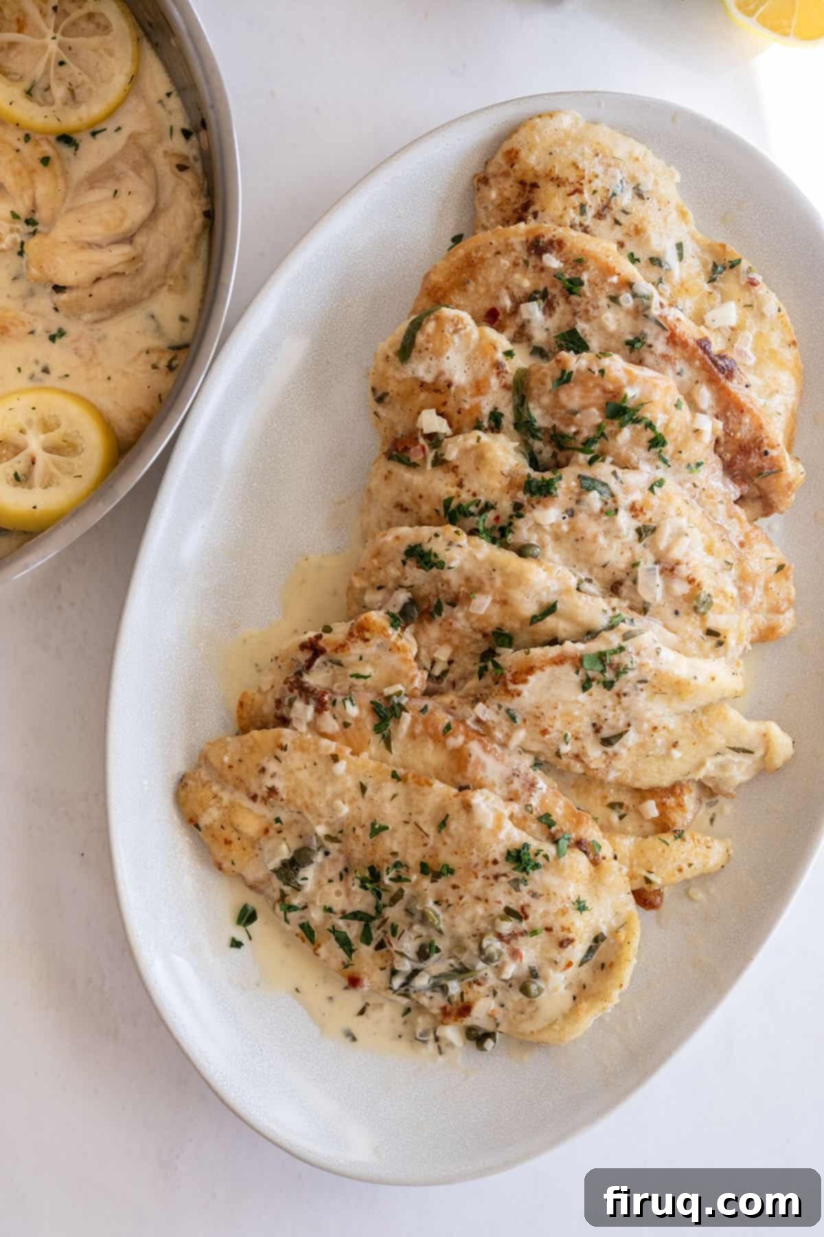 Zesty Lemon Butter Chicken 2 chicken breast in lemon butter sauce