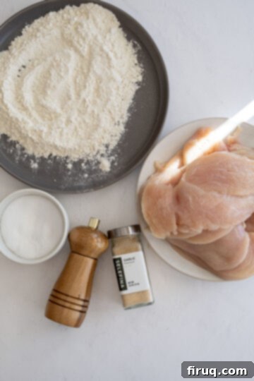 Zesty Lemon Butter Chicken 3 thinly sliced chicken and flour