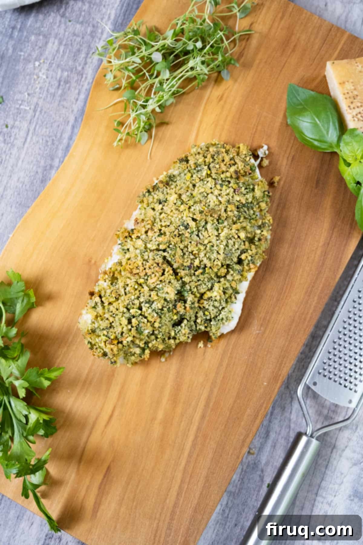 Christmas Eve's Seven Fishes Feast 8 pistachio crusted seabass