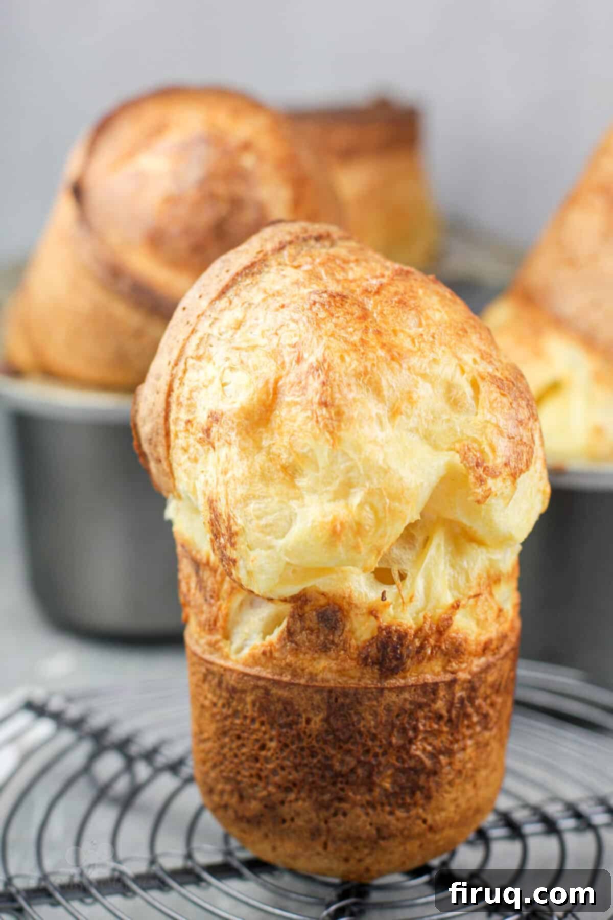 Fluffy Popover Perfection 3 popover on wire rack